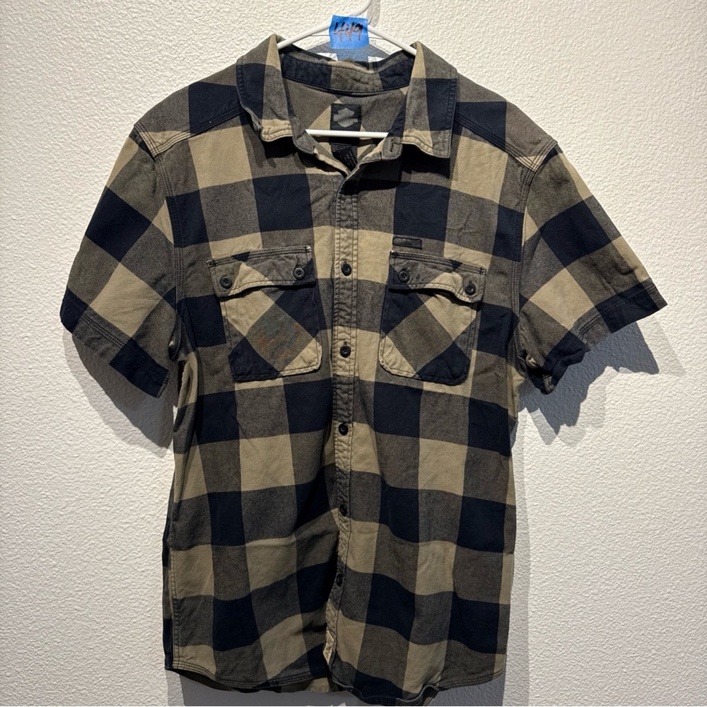 Harley Davidson Men’s Flannel Button Down Shirt Sz XL